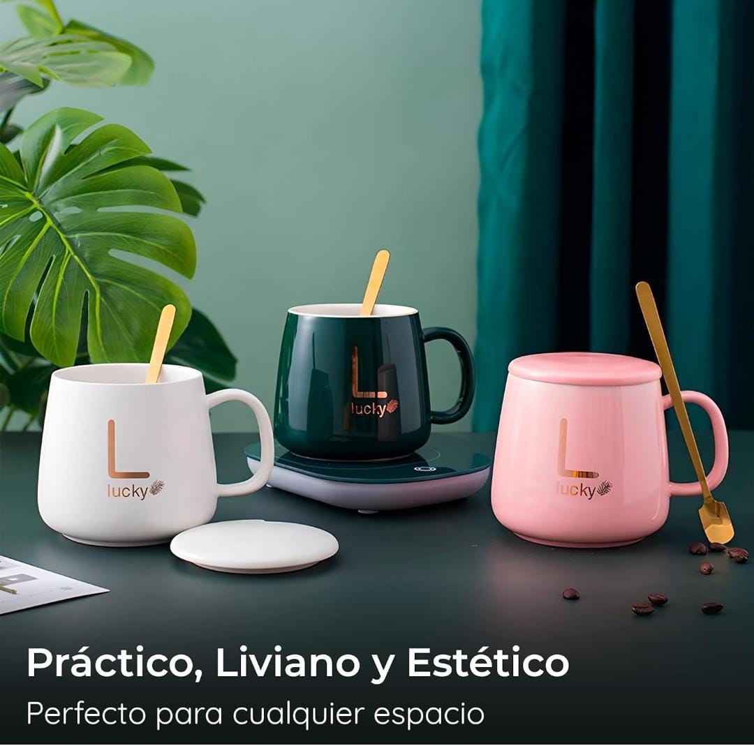 TAZA CALENTADORA ELEGANTE